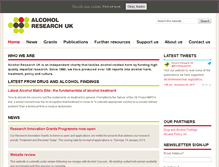 Tablet Screenshot of alcoholresearchuk.org